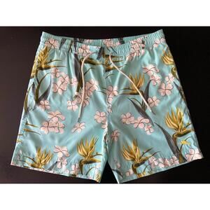 TOMMY BAHAMA Relax Blue Island Floral Swim Shorts sz M (NWOT)